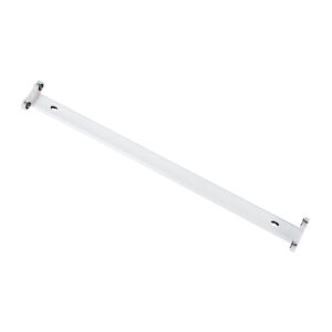 GloboStar® TUBATO 60151 Μεταλλικό Σκαφάκι για 2 x Λάμπες 60CM T8 G13 LED AC 220-240V IP20 Μ60 x Π7.2 x Υ4cm – 5 Χρόνια Εγγύηση