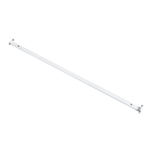 GloboStar® TUBATO 60153 Μεταλλικό Σκαφάκι για 2 x Λάμπες 120CM T8 G13 LED AC 220-240V IP20 Μ120 x Π7.2 x Υ4cm – 5 Χρόνια Εγγύηση