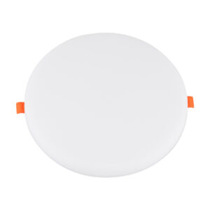 GloboStar® 60192 Χωνευτό LED Panel FrameLess Φ22cm 33W 3492lm 180° AC 220-240V IP20 με Σύστημα Ρυθμιζόμενης Τρύπας Κοπής από 3.5εκ έως 20.5εκ – Φ22.2 x Υ2cm Φυσικό Λευκό 4500K – 3 Years Warranty