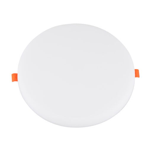 GloboStar® 60192 Χωνευτό LED Panel FrameLess Φ22cm 33W 3492lm 180° AC 220-240V IP20 με Σύστημα Ρυθμιζόμενης Τρύπας Κοπής από 3.5εκ έως 20.5εκ – Φ22.2 x Υ2cm Φυσικό Λευκό 4500K – 3 Years Warranty