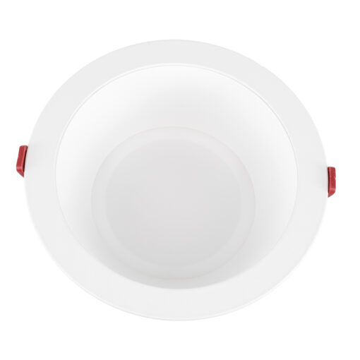 GloboStar® 60194 Χωνευτό LED Panel Downlight Φ22cm 42W 5250lm 60° AC 220-240V IP20 Φ22 x Υ9.5cm Ψυχρό Λευκό 6000K – OSRAM LED CHIP TECHNOLOGY – 5 Years Warranty