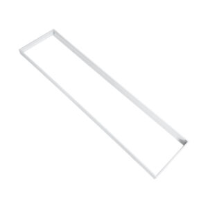 GloboStar® 60221 Πλαίσιο Στήριξης PVC Επιτοίχιας Τοποθέτησης για LED Panel 120x30cm – Λευκό