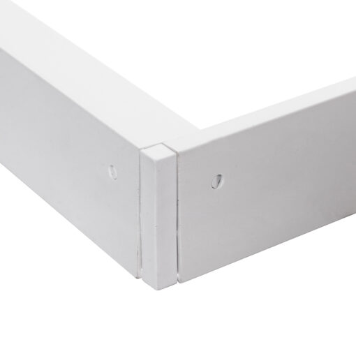 GloboStar® 60221 Πλαίσιο Στήριξης PVC Επιτοίχιας Τοποθέτησης για LED Panel 120x30cm – Λευκό