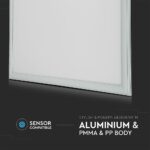 LED Πάνελ Τετράγωνο Χωνευτό 60X60 cm 40W V-TAC 120° 4950lm Ψυχρό Λευκό 6400K – 2160256