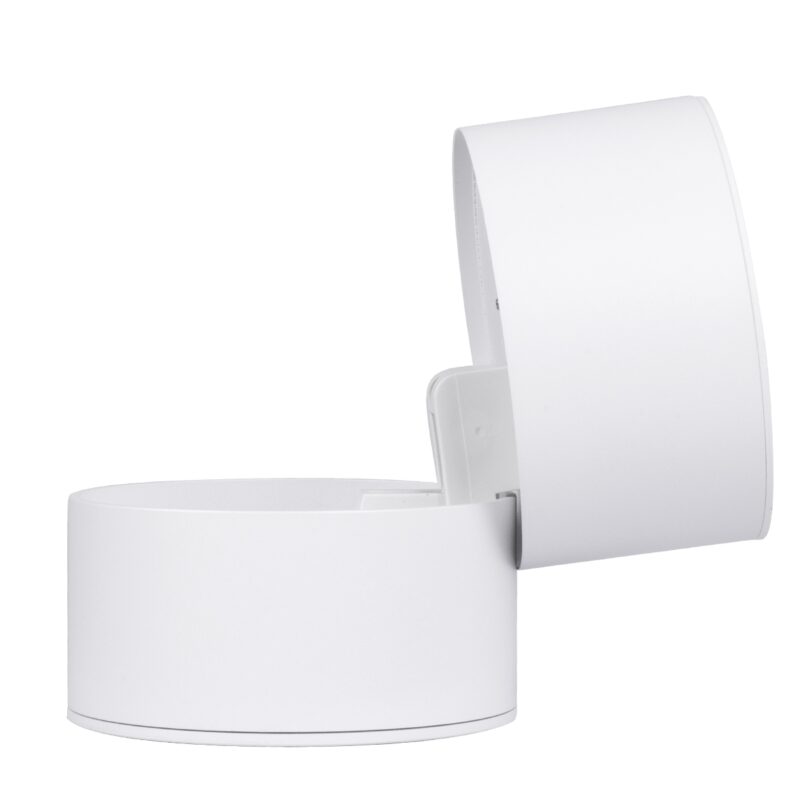 GloboStar® OMEGA-S 60299 Επιφανειακό LED Spot Downlight Φ10cm 12W 1500lm 36° AC 220-240V IP20 Φ10 x Υ10.5cm – Στρόγγυλο – Λευκό – Θερμό Λευκό 2700K – Bridgelux COB – 5 Years Warranty