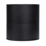 GloboStar® OMEGA-S 60300 Επιφανειακό LED Spot Downlight Φ10cm 12W 1560lm 36° AC 220-240V IP20 Φ10 x Υ10.5cm – Στρόγγυλο – Μαύρο – Φυσικό Λευκό 4500K – Bridgelux COB – 5 Years Warranty