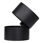 GloboStar® OMEGA-S 60300 Επιφανειακό LED Spot Downlight Φ10cm 12W 1560lm 36° AC 220-240V IP20 Φ10 x Υ10.5cm – Στρόγγυλο – Μαύρο – Φυσικό Λευκό 4500K – Bridgelux COB – 5 Years Warranty