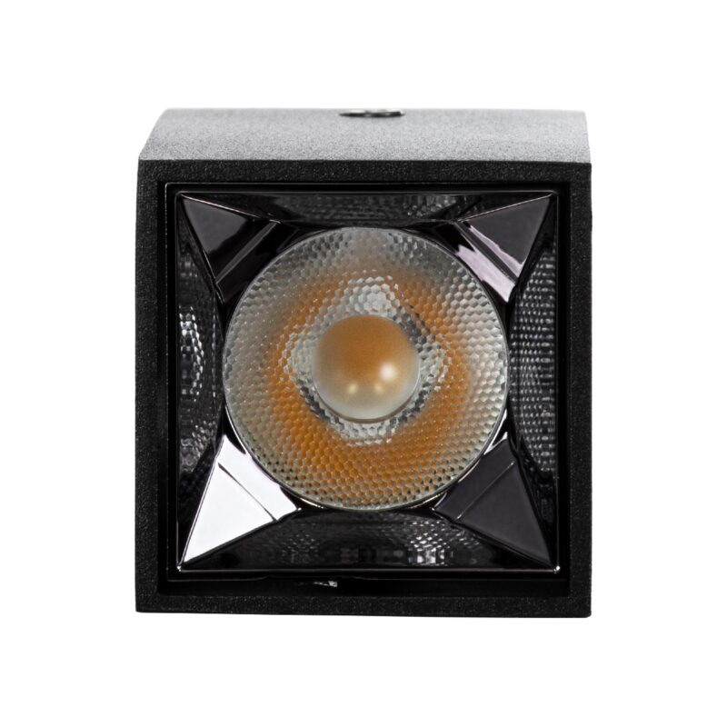 GloboStar® LUMINAR SUPERIOR 60320 Επιφανειακό LED Spot Downlight TrimLess 3W 420lm 36° AC 220-240V IP20 Μ4.2 x Π4.2 x Υ6.6cm – Μαύρο με Κάτοπτρο Χρωμίου – Φυσικό Λευκό 4500K – Bridgelux High Lumen Chip Gen2 – TÜV Certified Driver – 5 Years Warranty