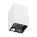 GloboStar® LUMINAR SUPERIOR 60322 Επιφανειακό LED Spot Downlight TrimLess 3W 420lm 36° AC 220-240V IP20 Μ4.2 x Π4.2 x Υ6.6cm – Λευκό με Κάτοπτρο Χρωμίου – Φυσικό Λευκό 4500K – Bridgelux High Lumen Chip Gen2 – TÜV Certified Driver – 5 Years Warranty