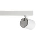 GloboStar® LEONARDO 60347 Μοντέρνο Φωτιστικό Οροφής Ράγα με Κινούμενα Σποτ LED Spot Downlight 20W 2400lm 60° AC 220-240V IP20 Μ32 x Π7 x Υ11.8cm – Λευκό – Φυσικό Λευκό 4500K – Bridgelux COB – 5 Years Warranty