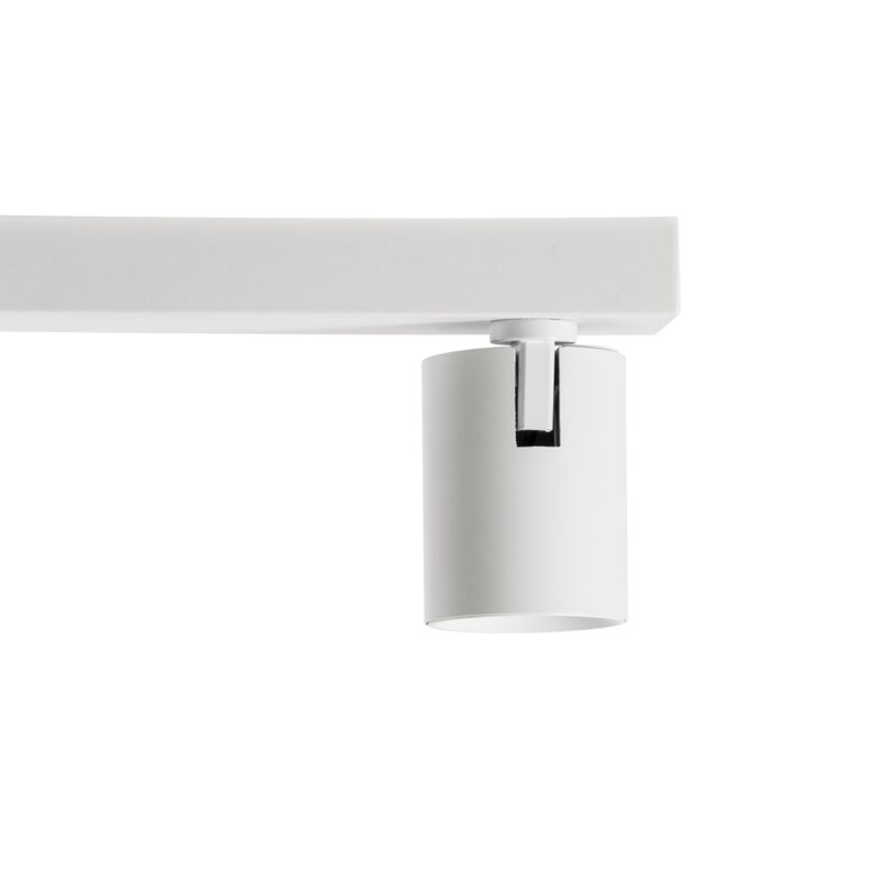 GloboStar® LEONARDO 60349 Μοντέρνο Φωτιστικό Οροφής Ράγα με Κινούμενα Σποτ LED Spot Downlight 30W 3600lm 60° AC 220-240V IP20 Μ52 x Π7 x Υ11.8cm – Λευκό – Φυσικό Λευκό 4500K – Bridgelux COB – 5 Years Warranty