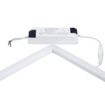 GloboStar® 60368 Χωνευτό LED Panel Linear Frameless Super Slim 60x60cm 48W 5760lm 120° CRI≥85Ra AC 220-240V IP44 Μ60 x Π60 x Υ1.5cm – Ψυχρό Λευκό 6000K – TÜV Certified Driver – 5 Years Warranty