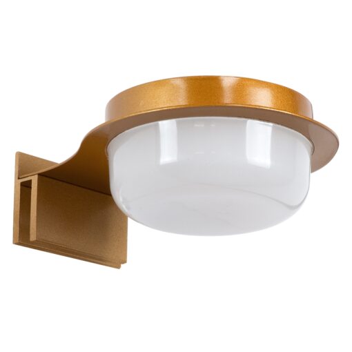 GloboStar® KIARA 60403 Μοντέρνο Φωτιστικό Τοίχου – Απλίκα Καθρέπτη Μπάνιου με 3 Τρόπους Τοποθέτησης LED 5W 560lm 120° AC 220-240V IP44 Μ10 x Π13 x Υ3cm – Φυσικό Λευκό 4500K – Χάλκινο – 3 Years Warranty