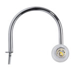 GloboStar® FLORA 60414 Μοντέρνο Φωτιστικό Τοίχου – Απλίκα Καθρέπτη Μπάνιου – Πίνακα 2 x G9 270° AC 220-240V IP44 Μ31 x Π13 x Υ12cm – Χρώμιο Νίκελ – 5 Χρόνια Εγγύηση