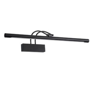 GloboStar® LAURA 60424 Μοντέρνο Φωτιστικό Τοίχου – Απλίκα Καθρέπτη Μπάνιου – Πίνακα LED 12W 1400lm 120° AC 220-240V IP44 Μ60 x Π27 x Υ13cm – Φυσικό Λευκό 4500K – Μαύρο – 3 Years Warranty