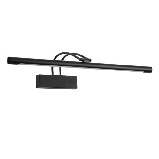 GloboStar® LAURA 60424 Μοντέρνο Φωτιστικό Τοίχου – Απλίκα Καθρέπτη Μπάνιου – Πίνακα LED 12W 1400lm 120° AC 220-240V IP44 Μ60 x Π27 x Υ13cm – Φυσικό Λευκό 4500K – Μαύρο – 3 Years Warranty
