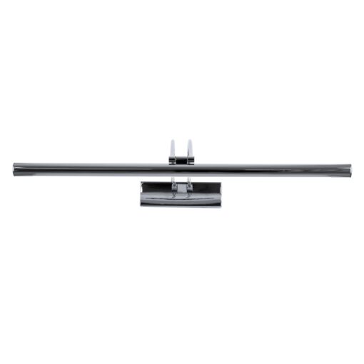 GloboStar® LAURA 60426 Μοντέρνο Φωτιστικό Τοίχου – Απλίκα Καθρέπτη Μπάνιου – Πίνακα LED 12W 1400lm 120° AC 220-240V IP44 Μ60 x Π27 x Υ13cm – Φυσικό Λευκό 4500K – Χρώμιο Νίκελ – 3 Years Warranty
