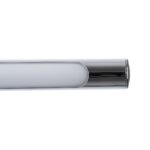GloboStar® LAURA 60426 Μοντέρνο Φωτιστικό Τοίχου – Απλίκα Καθρέπτη Μπάνιου – Πίνακα LED 12W 1400lm 120° AC 220-240V IP44 Μ60 x Π27 x Υ13cm – Φυσικό Λευκό 4500K – Χρώμιο Νίκελ – 3 Years Warranty