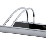 GloboStar® LAURA 60426 Μοντέρνο Φωτιστικό Τοίχου – Απλίκα Καθρέπτη Μπάνιου – Πίνακα LED 12W 1400lm 120° AC 220-240V IP44 Μ60 x Π27 x Υ13cm – Φυσικό Λευκό 4500K – Χρώμιο Νίκελ – 3 Years Warranty