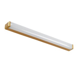 GloboStar® RENATA 60443 Μοντέρνο Φωτιστικό Τοίχου – Απλίκα Καθρέπτη Μπάνιου – Πίνακα LED 12W 1400lm 210° AC 220-240V IP44 Μ60 x Π4 x Υ5.5cm – Φυσικό Λευκό 4500K – Χάλκινο – 3 Years Warranty