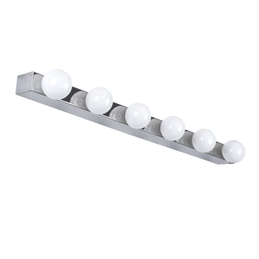 GloboStar® BELLA 60453 Μοντέρνο Φωτιστικό Τοίχου – Απλίκα Καθρέπτη Μπάνιου – Πίνακα LED 18W 2052lm 300° AC 220-240V IP44 Μ70 x Π11 x Υ6cm – Φυσικό Λευκό 4500K – Χρώμιο Νίκελ – 3 Years Warranty