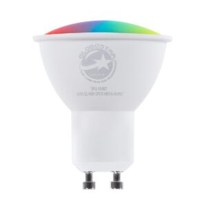 GloboStar® 60487 Έξυπνο Σποτ LED GU10 MR16 Smart Home Wifi  5.5W 550lm 120° AC 220-240V IP20 Φ5 x Υ6.5cm RGB+CCT – Εναλλαγή Φωτισμού & Dimming μέσω Εφαρμογής Tuya – Bridgelux Chip – 3 Χρόνια Εγγύηση