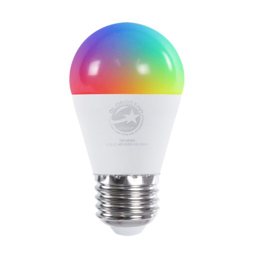 GloboStar® 60489 Έξυπνη Λάμπα LED E27 G45 Γλομπάκι Smart Home Wifi 5.5W 550lm 260° AC 220-240V IP20 Φ4.5 x Υ8.8cm RGB+CCT – Εναλλαγή Φωτισμού & Dimming μέσω Εφαρμογής Tuya – Bridgelux Chip – 3 Χρόνια Εγγύηση