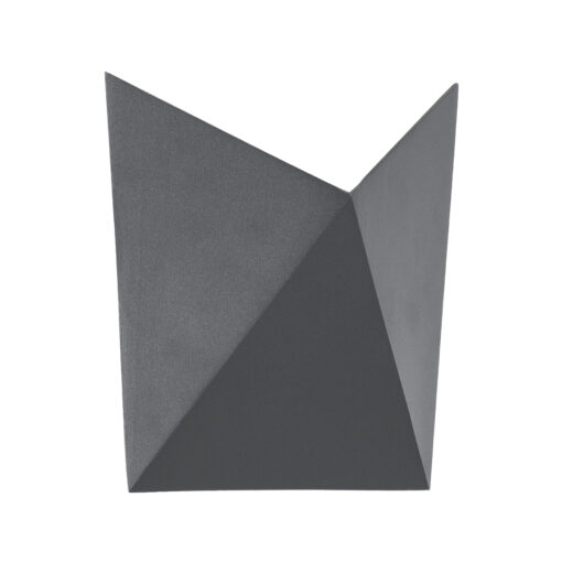 GloboStar® STEALTH 60519 Φωτιστικό Τοίχου – Απλίκα Αρχιτεκτονικού Φωτισμού Εσωτερικού/Εξωτερικού Χώρου Up or Down LED 10W 1000lm 60° AC220-240V Αδιάβροχο IP65 – Σώμα Αλουμινίου & Tempered Glass – Μ17 x Π17 x Υ7.5cm – Θερμό Λευκό 2700K – Γκρι Ανθρακί – Bridgelux Chip – 5 Years Warranty