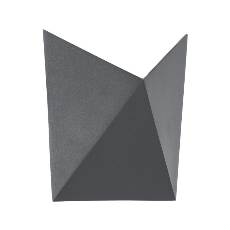 GloboStar® STEALTH 60519 Φωτιστικό Τοίχου – Απλίκα Αρχιτεκτονικού Φωτισμού Εσωτερικού/Εξωτερικού Χώρου Up or Down LED 10W 1000lm 60° AC220-240V Αδιάβροχο IP65 – Σώμα Αλουμινίου & Tempered Glass – Μ17 x Π17 x Υ7.5cm – Θερμό Λευκό 2700K – Γκρι Ανθρακί – Bridgelux Chip – 5 Years Warranty