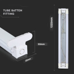 Βάση στήριξης 2xT8 1200mm V-TAC – 6055