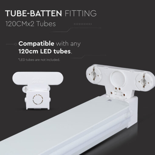 Βάση στήριξης 2xT8 1200mm V-TAC – 6055
