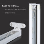 Βάση στήριξης 2xT8 1200mm V-TAC – 6055