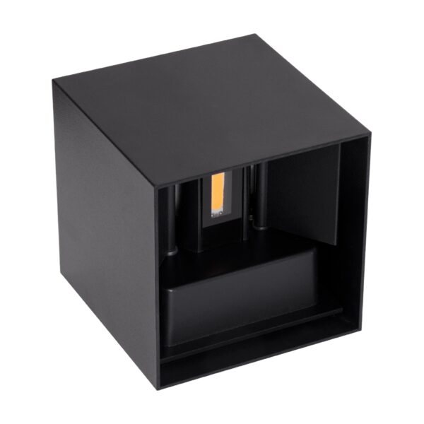 GloboStar® AXIS-S 60562 Φωτιστικό Τοίχου – Απλίκα Αρχιτεκτονικού Φωτισμού Εσωτερικού/Εξωτερικού Χώρου Up & Down LED 10W 1150lm 10 έως 60° AC 220-240V Αδιάβροχο IP65 Μ10 x Π10 x Υ10cm – Θερμό Λευκό 2700K – Μαύρο – Bridgelux Chip – 3 Years Warranty