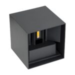 GloboStar® AXIS-S 60564 Φωτιστικό Τοίχου – Απλίκα Αρχιτεκτονικού Φωτισμού Εσωτερικού/Εξωτερικού Χώρου Up & Down LED 10W 1200lm 10 έως 60° AC 220-240V Αδιάβροχο IP65 Μ10 x Π10 x Υ10cm – Φυσικό Λευκό 4500K – Γκρι Ανθρακί- Bridgelux Chip – 3 Years Warranty