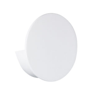 GloboStar® REDONDO 60572 Φωτιστικό Τοίχου – Απλίκα Αρχιτεκτονικού Φωτισμού Εσωτερικού/Εξωτερικού Χώρου Up or Down LED 10W 1000lm 60° AC220-240V Αδιάβροχο IP65 – Σώμα Αλουμινίου & Tempered Glass – Μ14 x Π14 x Υ4.5cm – Θερμό Λευκό 2700K – Λευκό – Bridgelux Chip – 5 Years Warranty