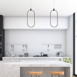 InLight Κρεμαστό φωτιστικό LED 14W 3000K σε μαύρη απόχρωση D:17cm (6058-BL)