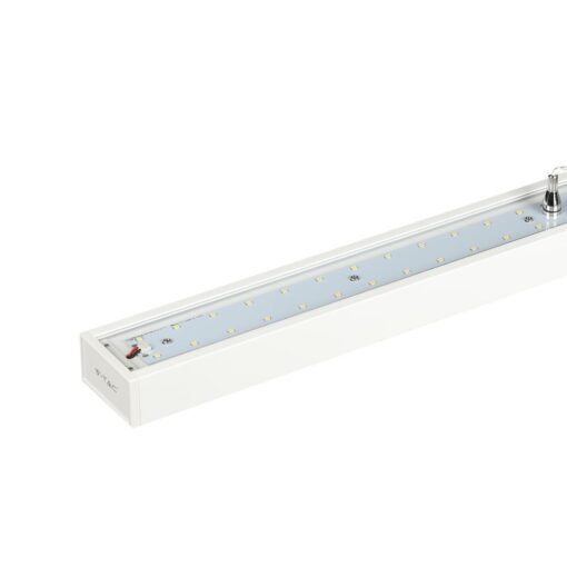 LED Γραμμικό Κρεμαστό Φωτιστικό Non Linkable Λευκό Up Down 60W Dimmable V-TAC PRO Samsung Chip 6600lm 120° UGR<6 Φυσικό Λευκό 4000K – 606