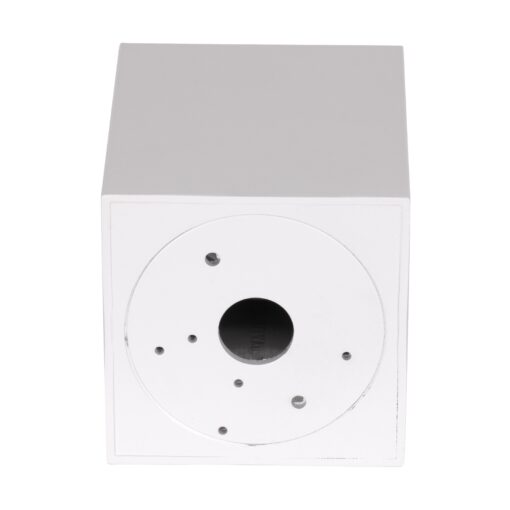 GloboStar® AKIRA 60622 Επιφανειακό Κινούμενο Τετράγωνο Φωτιστικό Σποτ Αλουμινίου με Ντουί GU10 AC 220-240V IP44 Μ8 x Π8 x Υ10cm – Λευκό – 5 Years Warranty
