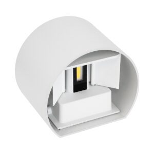 GloboStar® AXIS-R 60638 Φωτιστικό Τοίχου – Απλίκα Αρχιτεκτονικού Φωτισμού Εσωτερικού/Εξωτερικού Χώρου Up & Down LED 10W 1200lm 10 έως 60° AC 220-240V Αδιάβροχο IP65 Μ10 x Π10 x Υ10cm – Φυσικό Λευκό 4500K – Λευκό – Bridgelux Chip – 3 Years Warranty