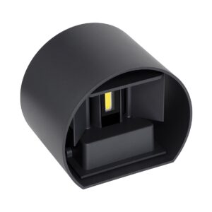 GloboStar® AXIS-R 60642 Φωτιστικό Τοίχου – Απλίκα Αρχιτεκτονικού Φωτισμού Εσωτερικού/Εξωτερικού Χώρου Up & Down LED 10W 1250lm 10 έως 60° AC 220-240V Αδιάβροχο IP65 Μ10 x Π10 x Υ10cm – Ψυχρό Λευκό 6000K – Γκρι Ανθρακί- Bridgelux Chip – 3 Years Warranty