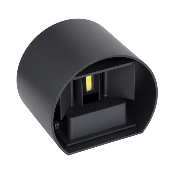 GloboStar® AXIS-R 60642 Φωτιστικό Τοίχου – Απλίκα Αρχιτεκτονικού Φωτισμού Εσωτερικού/Εξωτερικού Χώρου Up & Down LED 10W 1250lm 10 έως 60° AC 220-240V Αδιάβροχο IP65 Μ10 x Π10 x Υ10cm – Ψυχρό Λευκό 6000K – Γκρι Ανθρακί- Bridgelux Chip – 3 Years Warranty