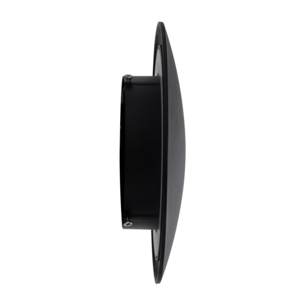 GloboStar® HELIO-R 60659 Φωτιστικό Τοίχου – Απλίκα Αρχιτεκτονικού Φωτισμού Εσωτερικού/Εξωτερικού Χώρου LED 7W 805lm 120° x 360° AC 220-240V Αδιάβροχο IP65 Φ16 x Π5cm – Θερμό Λευκό 2700K – Μαύρο – Στρόγγυλο – Bridgelux Chip – 3 Years Warranty