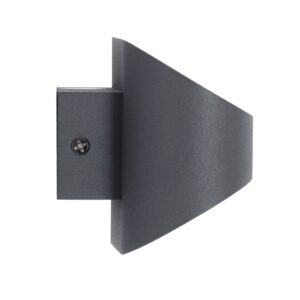 GloboStar® EDEN 60667 Φωτιστικό Τοίχου – Απλίκα Αρχιτεκτονικού Φωτισμού Εσωτερικού Χώρου Up & Down LED 10W 1000lm 60° AC 220-240V IP20 Μ16 x Π10.5 x Υ9cm – Φυσικό Λευκό 4500K – Γκρι Ανθρακί – Bridgelux Chip – 3 Years Warranty