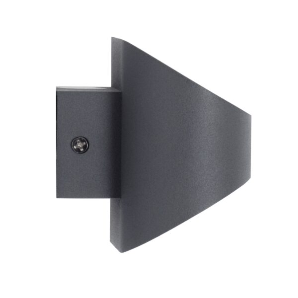 GloboStar® EDEN 60667 Φωτιστικό Τοίχου – Απλίκα Αρχιτεκτονικού Φωτισμού Εσωτερικού Χώρου Up & Down LED 10W 1000lm 60° AC 220-240V IP20 Μ16 x Π10.5 x Υ9cm – Φυσικό Λευκό 4500K – Γκρι Ανθρακί – Bridgelux Chip – 3 Years Warranty