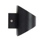 GloboStar® EDEN 60669 Φωτιστικό Τοίχου – Απλίκα Αρχιτεκτονικού Φωτισμού Εσωτερικού Χώρου Up & Down LED 10W 1000lm 60° AC 220-240V IP20 Μ16 x Π10.5 x Υ9cm – Φυσικό Λευκό 4500K – Μαύρο – Bridgelux Chip – 3 Years Warranty