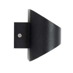 GloboStar® EDEN 60669 Φωτιστικό Τοίχου – Απλίκα Αρχιτεκτονικού Φωτισμού Εσωτερικού Χώρου Up & Down LED 10W 1000lm 60° AC 220-240V IP20 Μ16 x Π10.5 x Υ9cm – Φυσικό Λευκό 4500K – Μαύρο – Bridgelux Chip – 3 Years Warranty