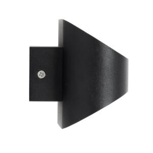 GloboStar® EDEN 60669 Φωτιστικό Τοίχου – Απλίκα Αρχιτεκτονικού Φωτισμού Εσωτερικού Χώρου Up & Down LED 10W 1000lm 60° AC 220-240V IP20 Μ16 x Π10.5 x Υ9cm – Φυσικό Λευκό 4500K – Μαύρο – Bridgelux Chip – 3 Years Warranty