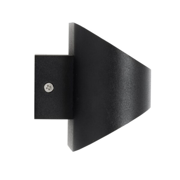 GloboStar® EDEN 60669 Φωτιστικό Τοίχου – Απλίκα Αρχιτεκτονικού Φωτισμού Εσωτερικού Χώρου Up & Down LED 10W 1000lm 60° AC 220-240V IP20 Μ16 x Π10.5 x Υ9cm – Φυσικό Λευκό 4500K – Μαύρο – Bridgelux Chip – 3 Years Warranty