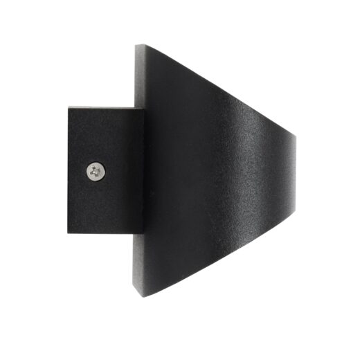 GloboStar® EDEN 60670 Φωτιστικό Τοίχου – Απλίκα Αρχιτεκτονικού Φωτισμού Εσωτερικού Χώρου Up & Down LED 10W 950lm 60° AC 220-240V IP20 Μ16 x Π10.5 x Υ9cm – Θερμό Λευκό 2700K – Μαύρο – Bridgelux Chip – 3 Years Warranty