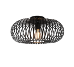 Φωτιστικό Οροφής Trio Lighting E27   Μαύρο Ματ Μεταλλικό    – 606900132